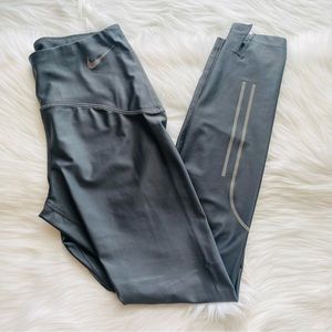 Nike Dri Fit Gray Athletic Leggings Pants